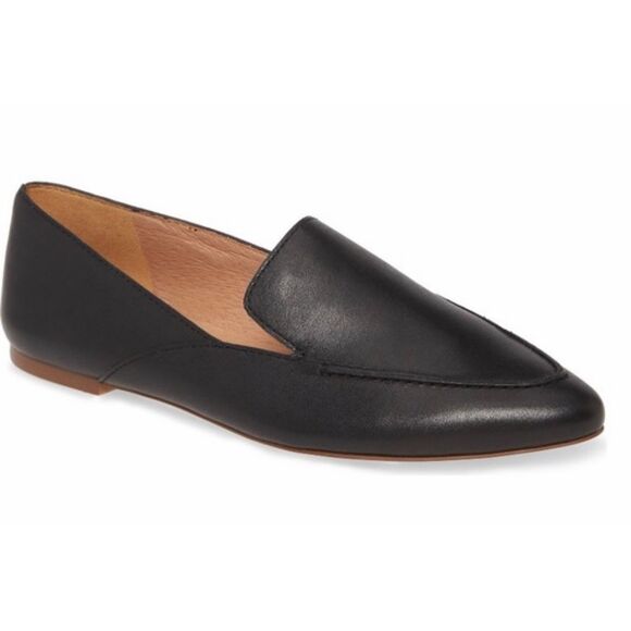 Madewell Ian Skimmer Slip On Loafer in Black Size 8.5 Francis Leather - Picture 1 of 8